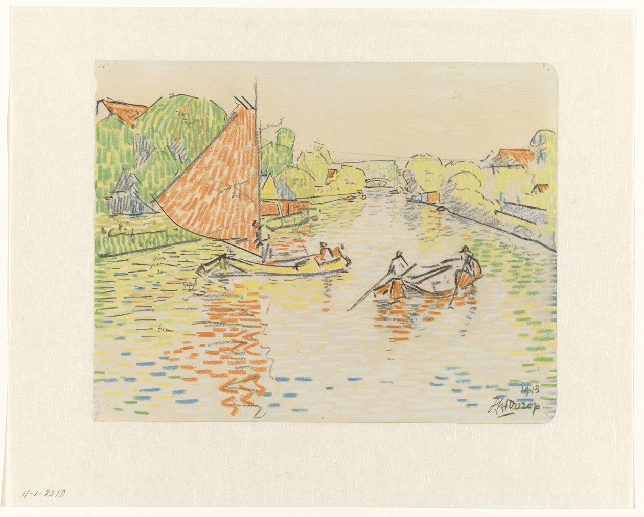 Kanal ved Veere av Jan Toorop