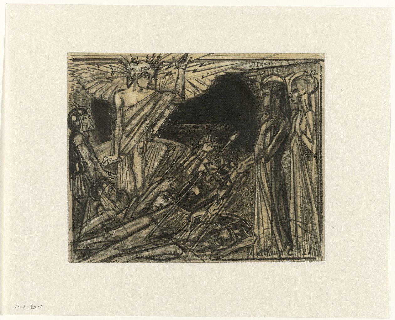 Maria ved graven tiltalt av en engel av Jan Toorop