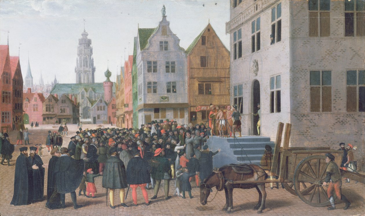 Ecce Homo (Kristus vist til folket) ca. 1565 (olje på lerret) av Jan Van Wechelen