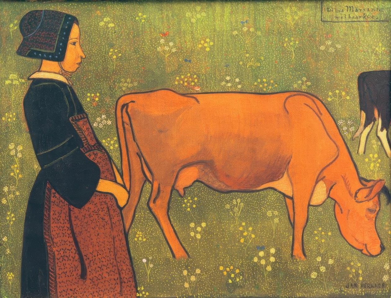 Marianne og kua hennes av Jan Verkade