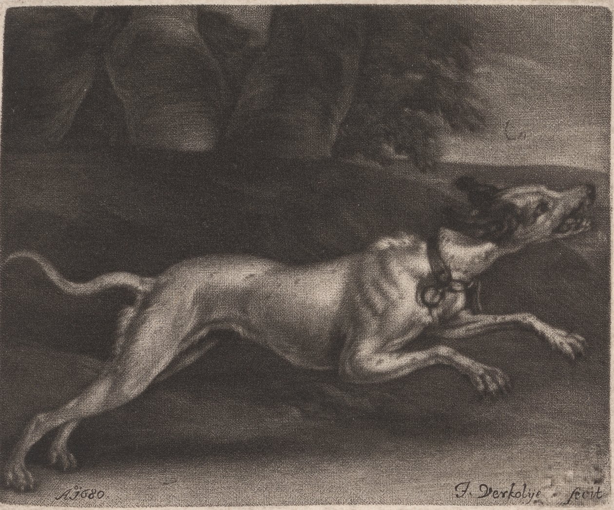 En løpende hund av Jan Verkolje
