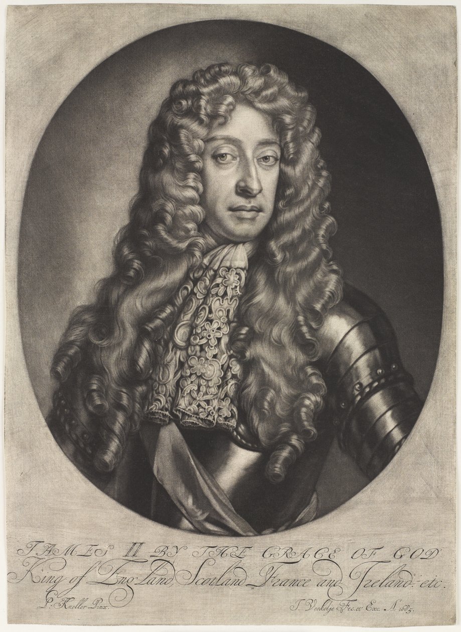 ?James II av Guds nåde, konge av England, Skottland, Frankrike og Irland osv.?, 1685 ca. av Jan Verkolje