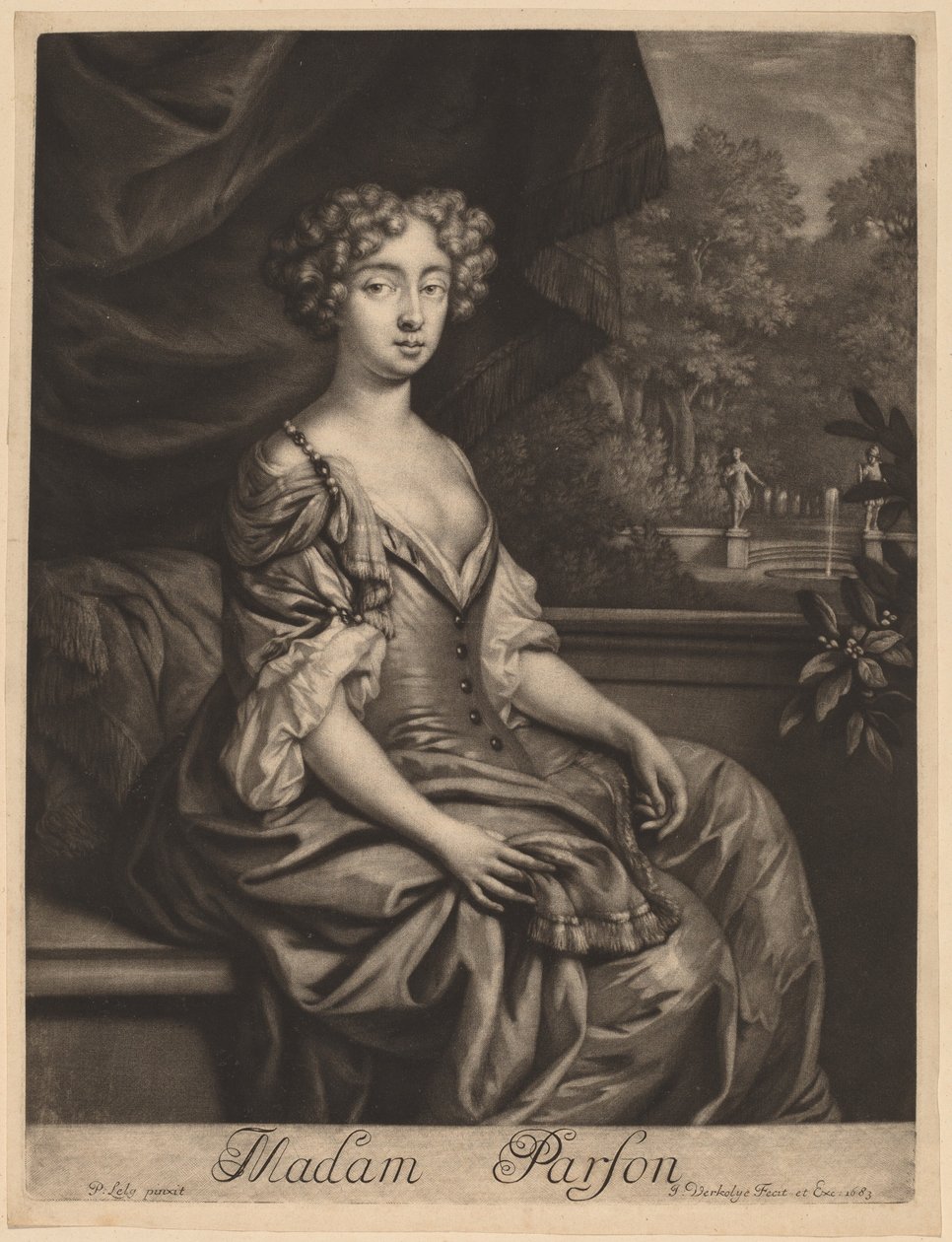 Madam Parson av Jan Verkolje I after Sir Peter Lely