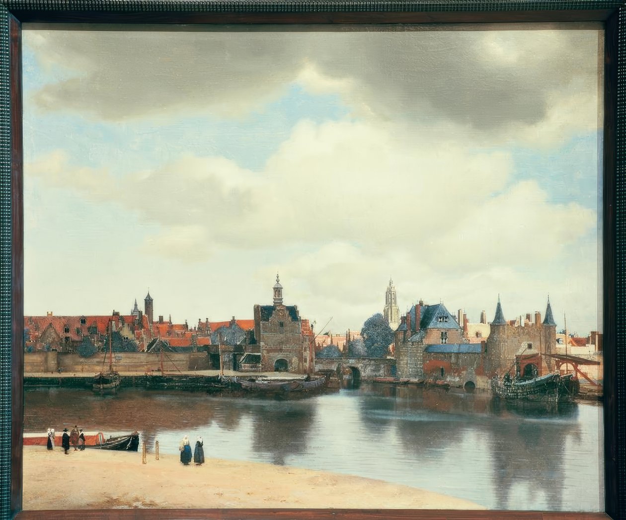 Utsikt over Delft av Jan Vermeer van Delft