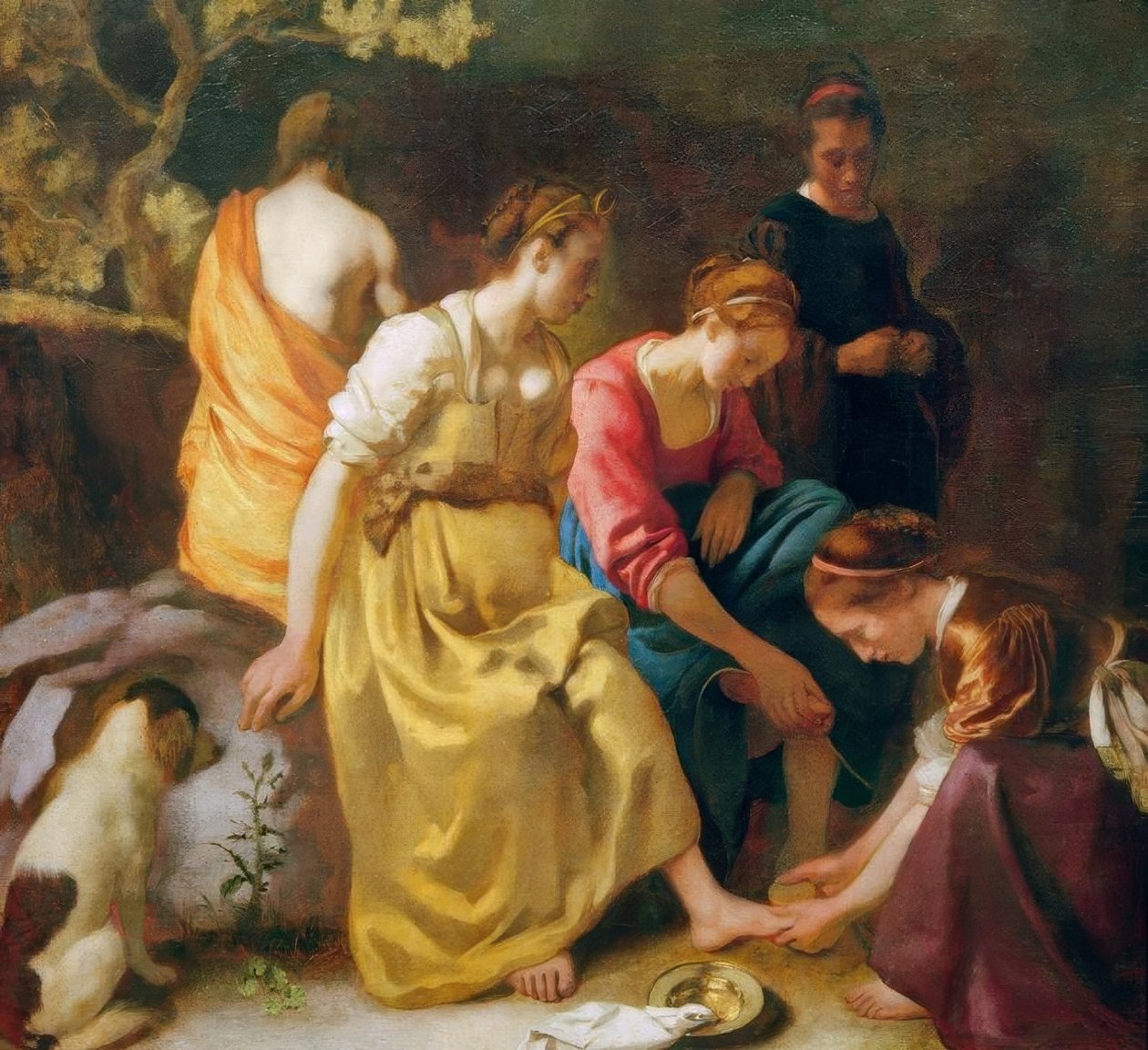 Diana med kameratene sine av Jan Vermeer van Delft