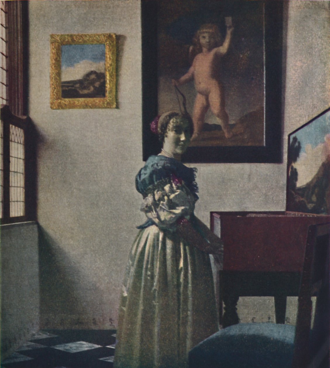 A Lady Standing at the Virginals, c1670-1672, c1950. av Jan Vermeer van Delft