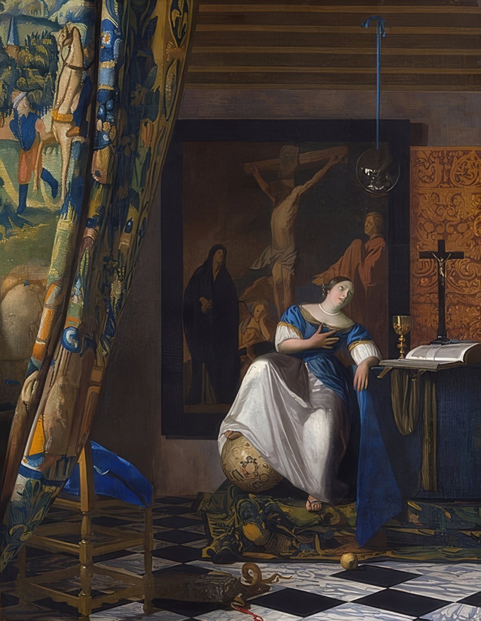Allegori om tro. Rundt 1670-72 av Jan Vermeer van Delft