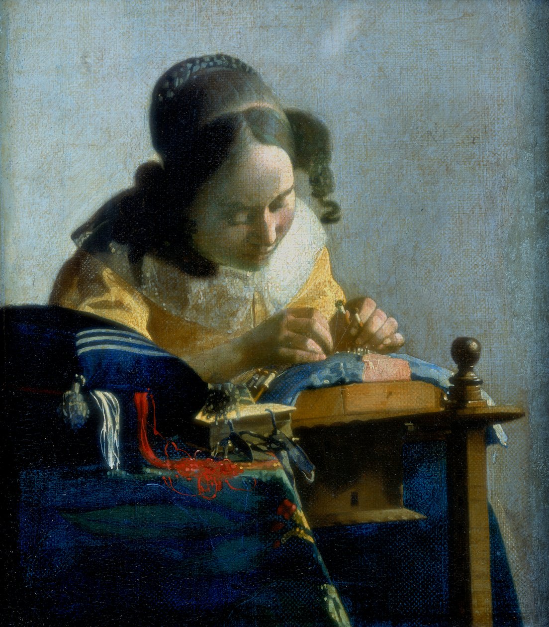 Blondemakeren, c1664 av Jan Vermeer van Delft