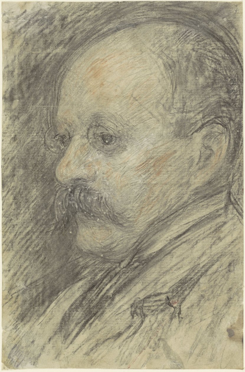 Portrett av kunstneren Cornelis Veth (?) av Jan Veth (possibly)