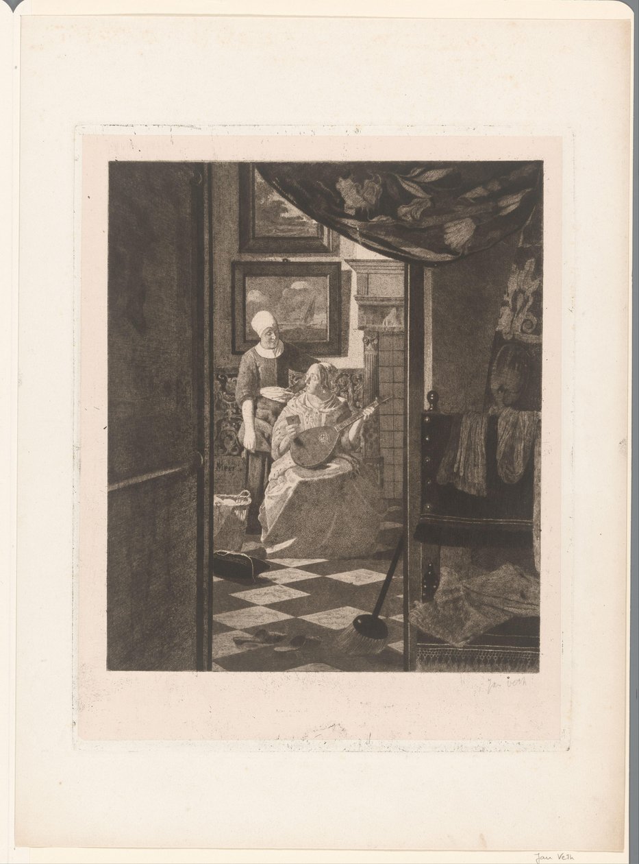 The Love Letter (original tittel) av Jan Veth (signed by artist)