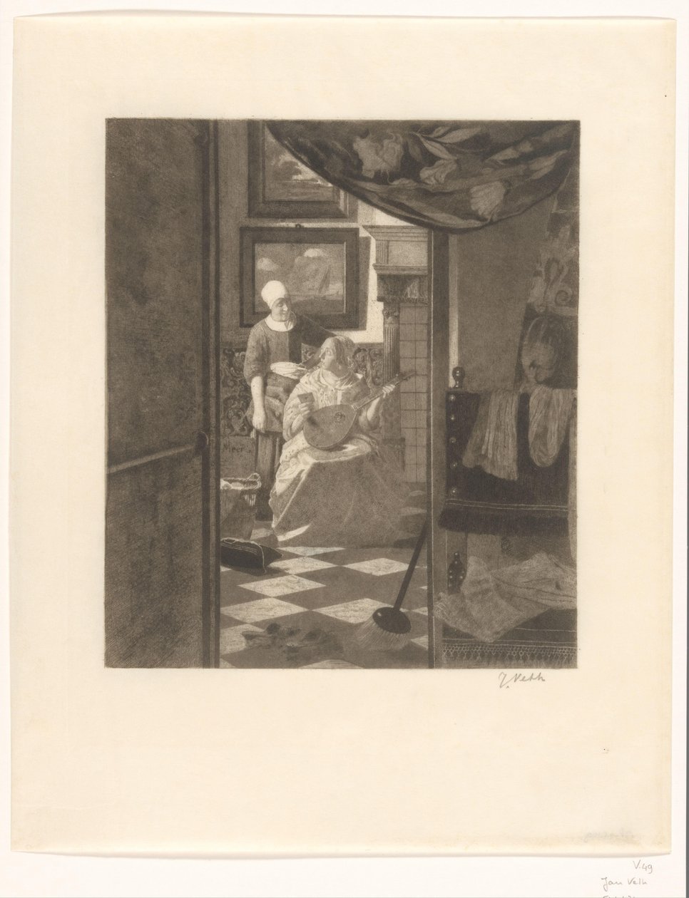 The Love Letter (original tittel) av Jan Veth (signed by artist)