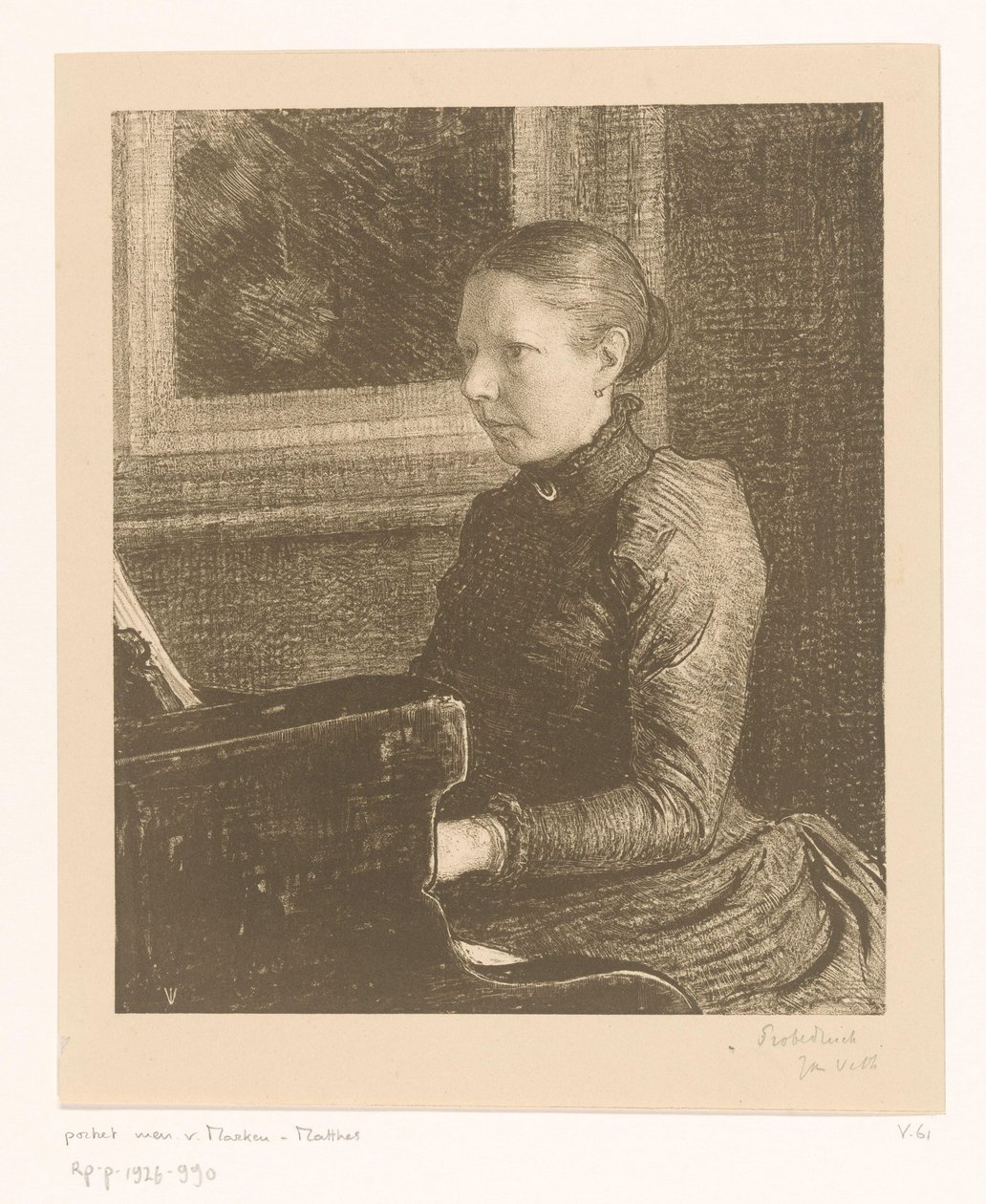 Portrett av Agneta Matthes av Jan Veth