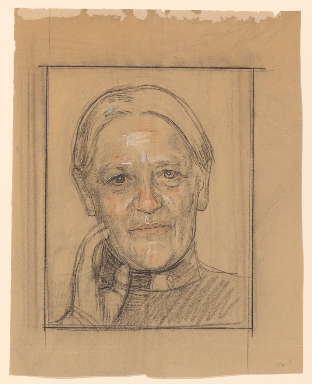 Portrett av Barendina Hermina Muhring av Jan Veth