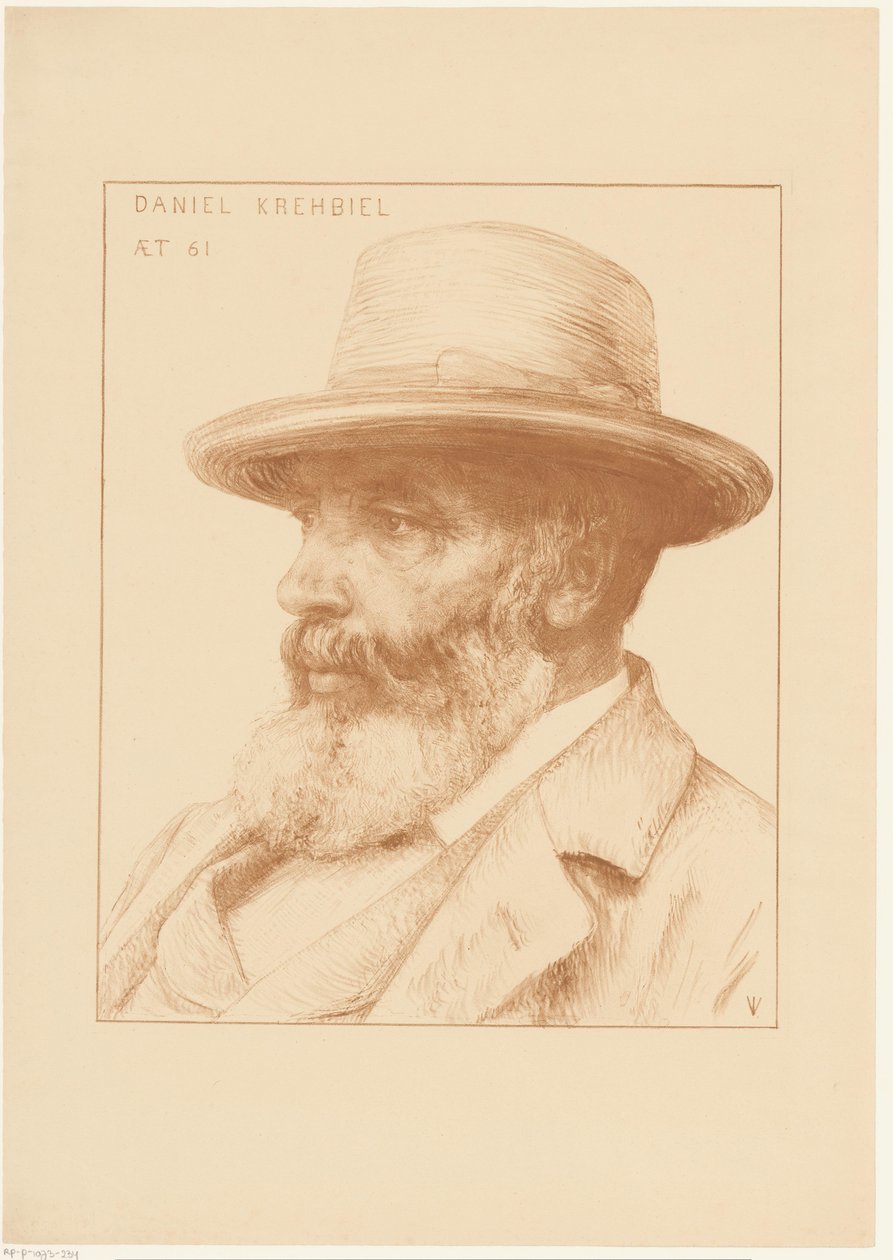 Portrett av Daniel Krehbiel av Jan Veth