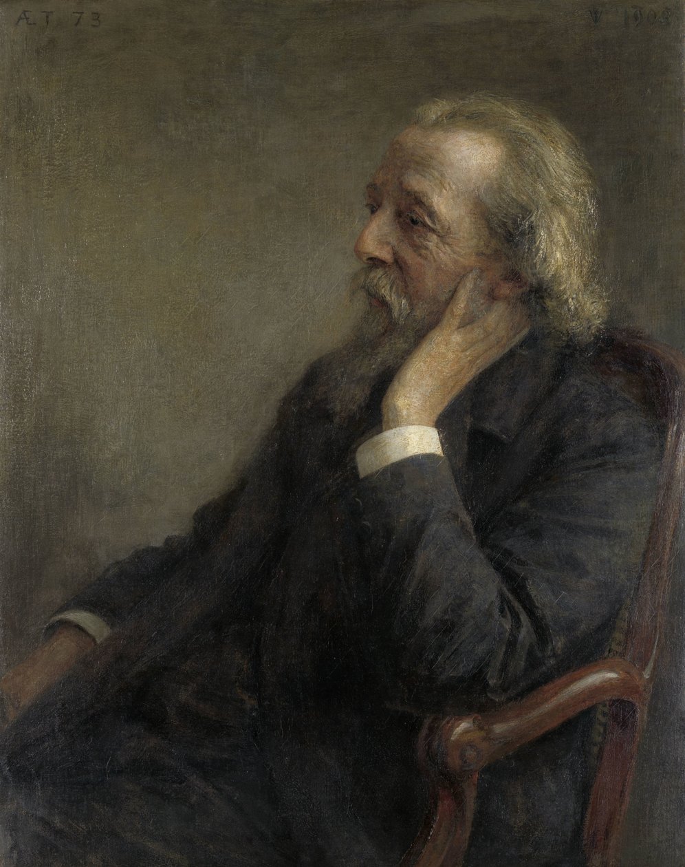 Portrett av prost Petrus Hermannus Hugenholtz (1834-1911), grunnlegger av Frikommunen av Jan Veth
