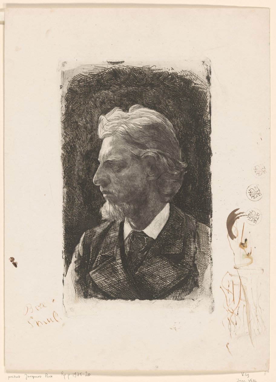 Portrett av Jacques Perk av Jan Veth