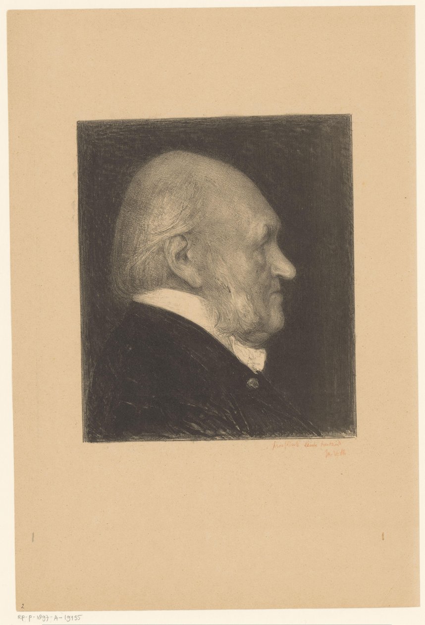 Portrett av Nicholas Beets Famous Contemporaries (serietittel) av Jan Veth