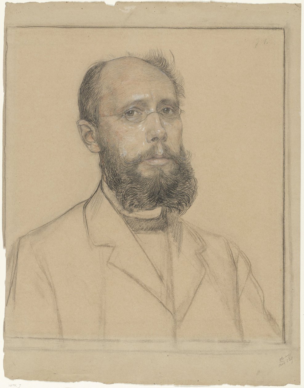Portrett av Samuel Muller av Jan Veth