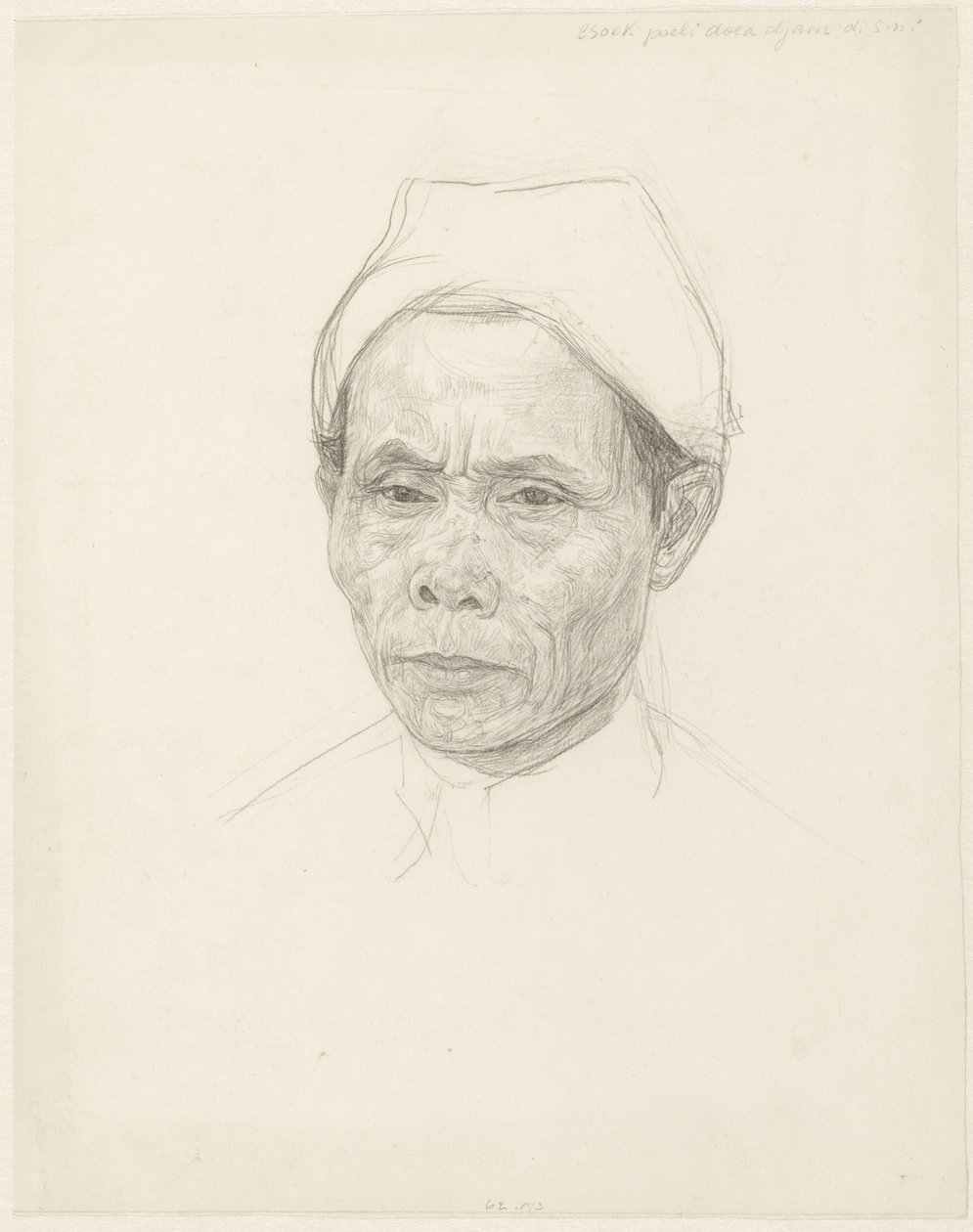 Portrett av en eldre javaneser av Jan Veth