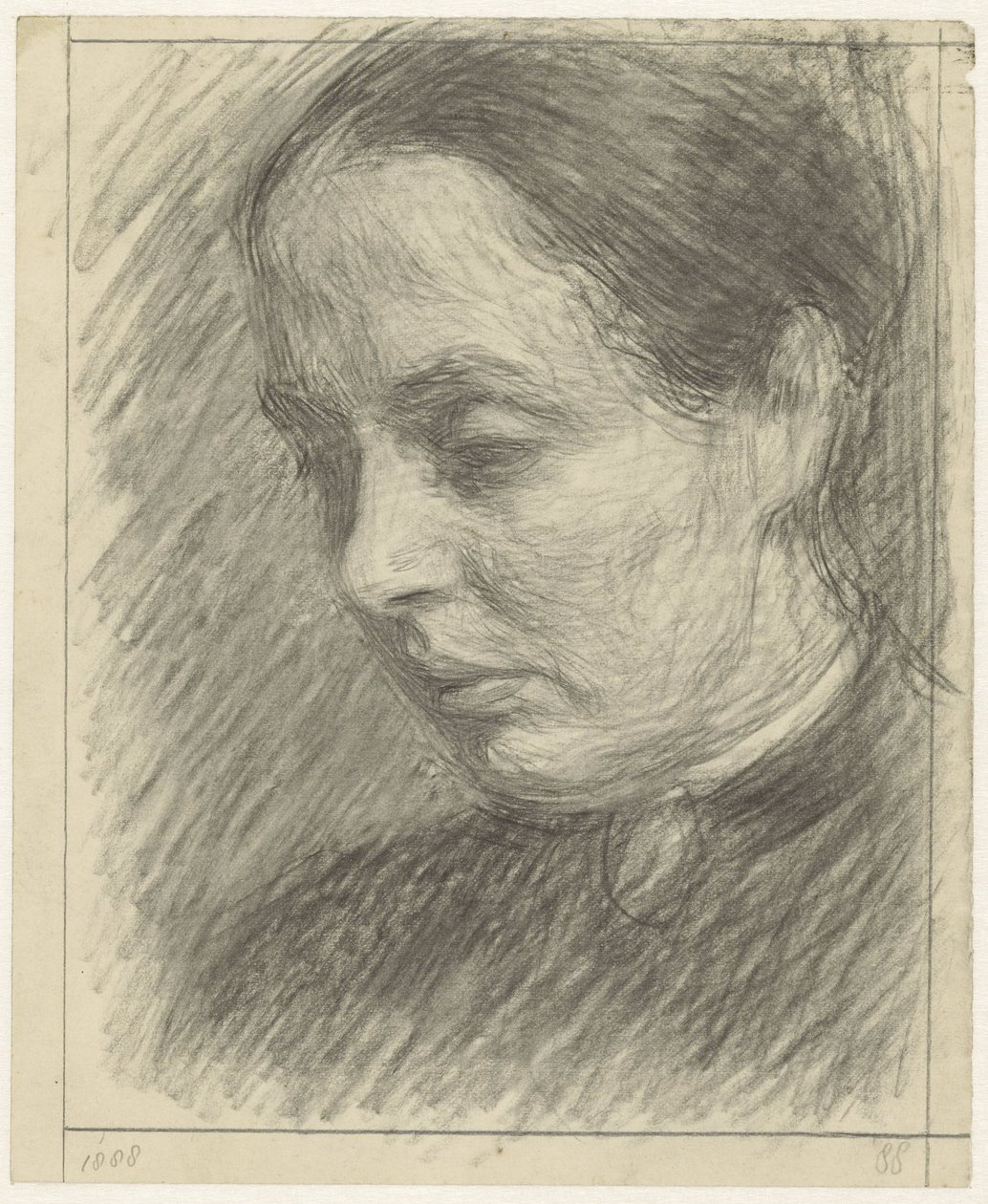 Portrett av frøken S. Dirks av Jan Veth