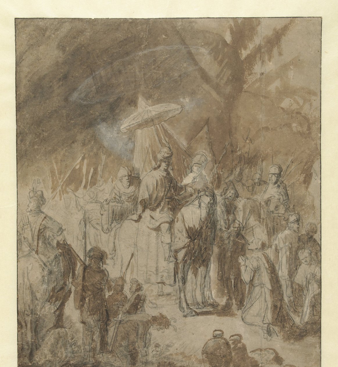 Tilbud av Abigail av Jan Victors (attributed to)