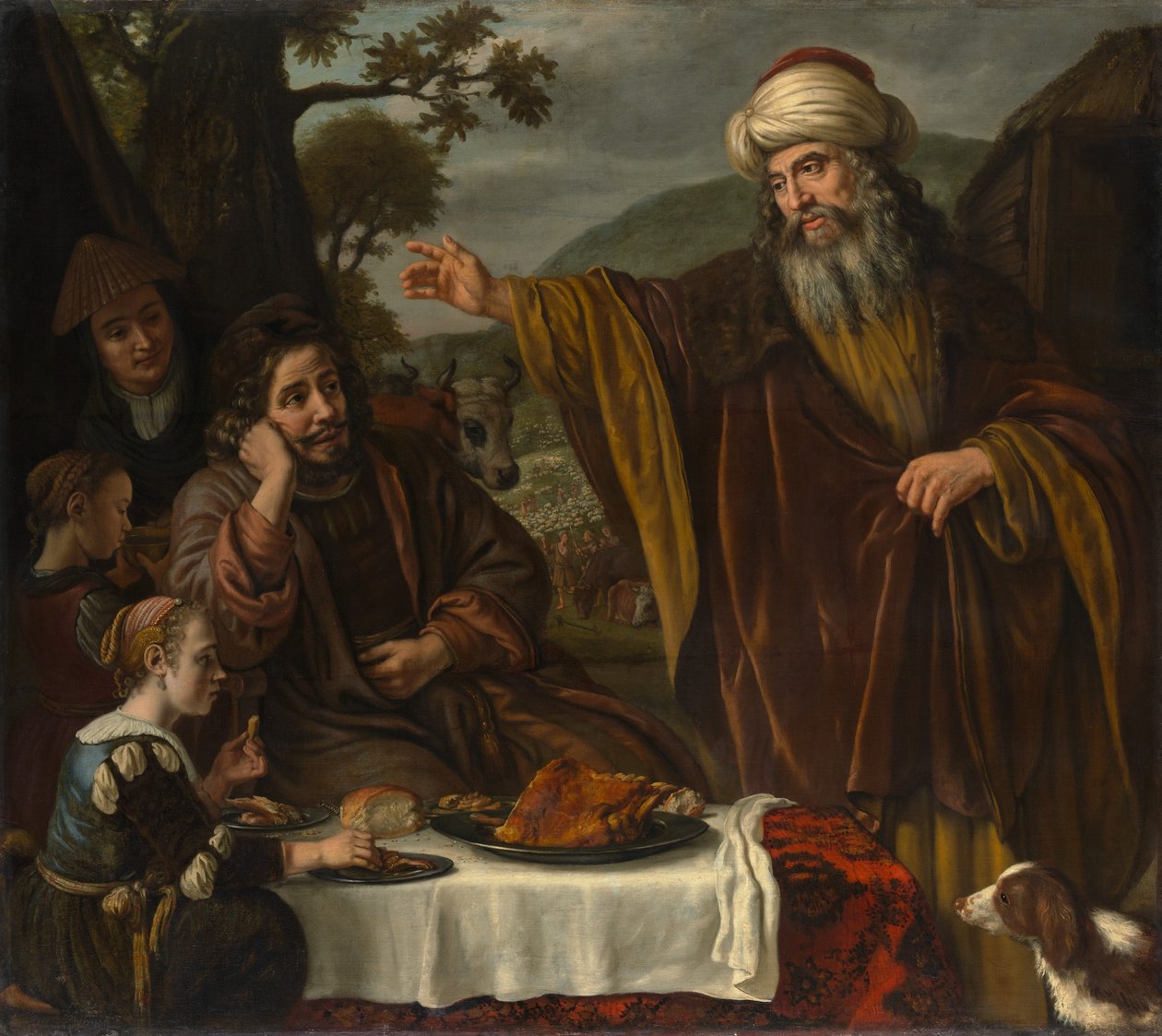 Abrahams skilles fra familien til Lot, ca. 1655-65. av Jan Victors