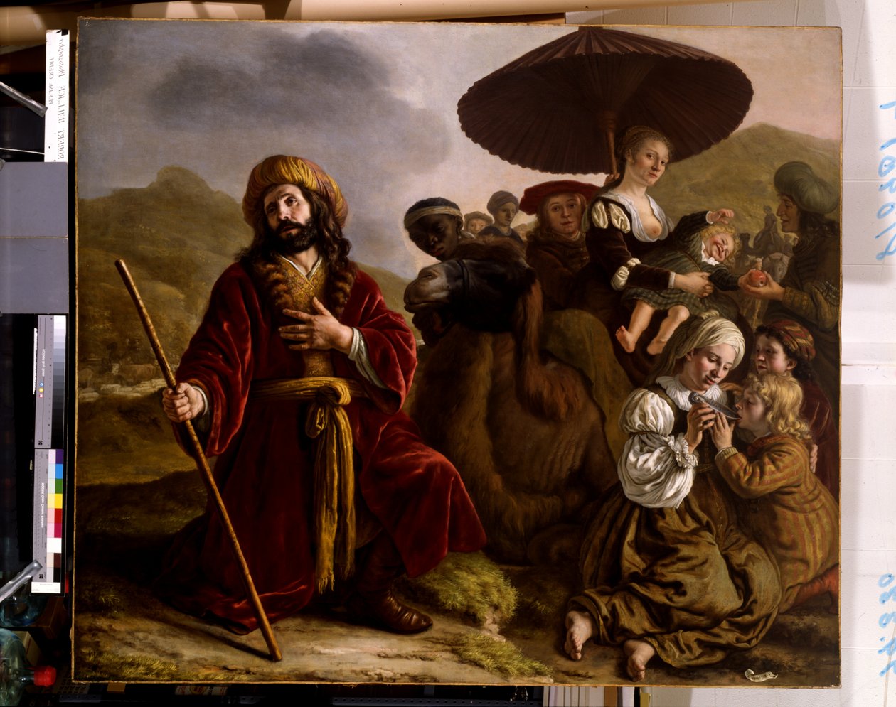 Jakob søker Esaus tilgivelse (olje på lerret) av Jan Victors