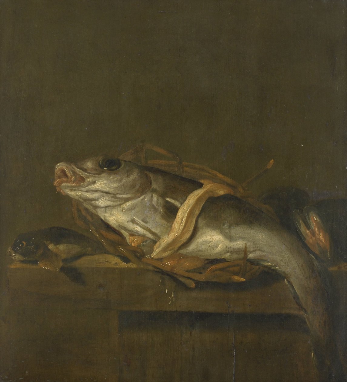 Stilleben med hyse og gurnard av Jan Vonck