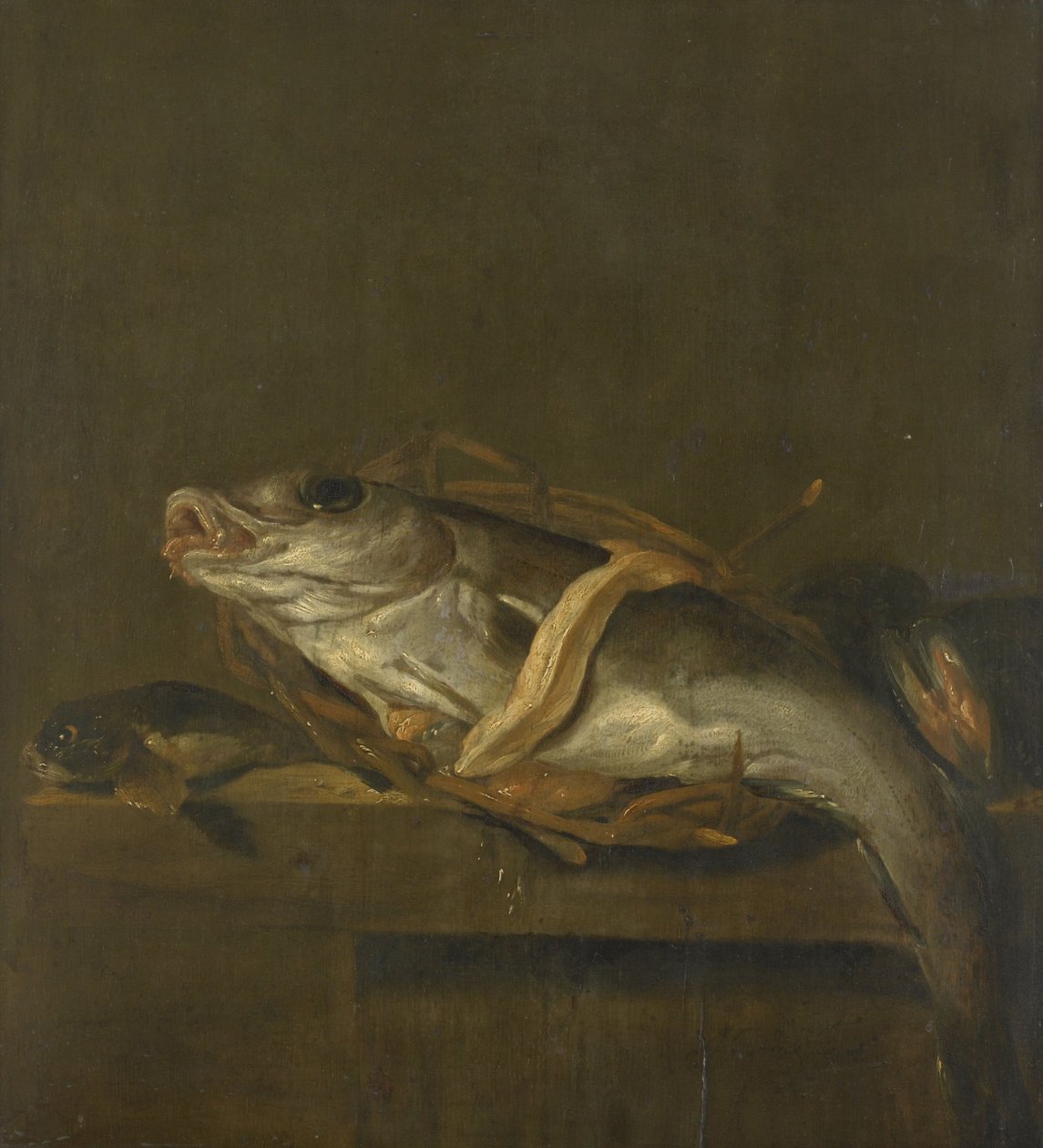 Stilleben med hyse og gurnard av Jan Vonck