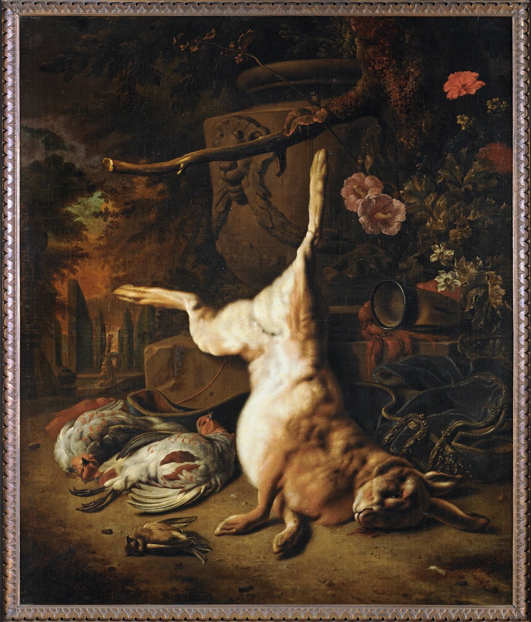 Stilleben med død hare av Jan Weenix