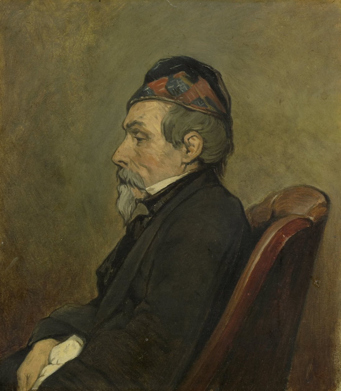 Portrett av Johan-Hendrick-Louis Meyer, marinemaler av Jan Weissenbruch