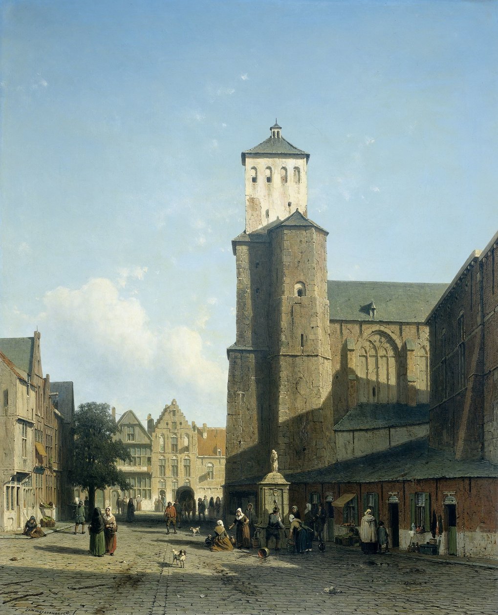 St Denis-kirken i Liège av Jan Weissenbruch