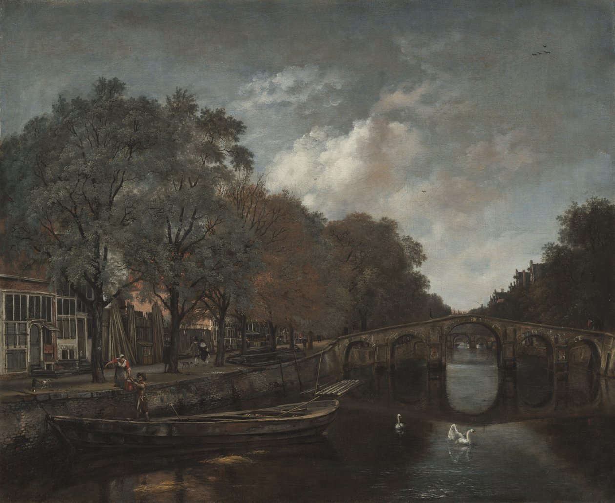 Herengracht, Amsterdam, ca. 1661 (olje på lerret) av Jan Wijnants