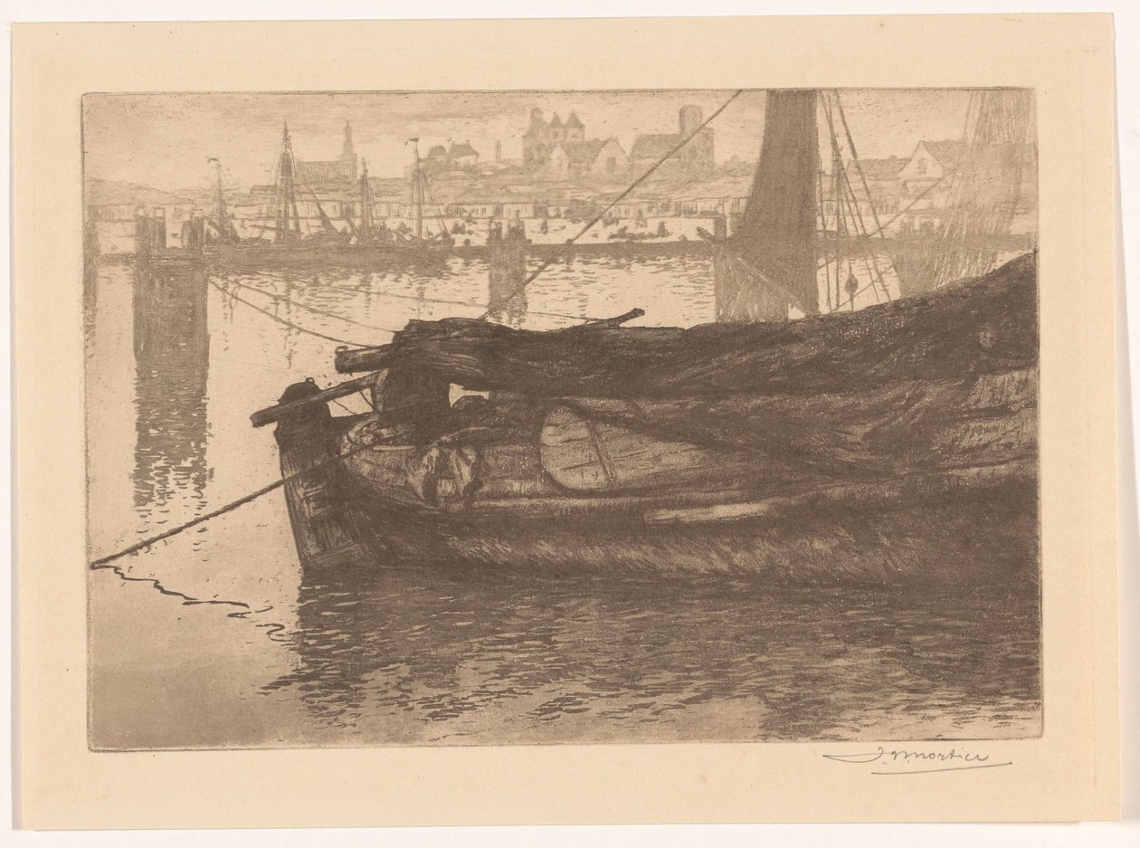Scheveningen havn av Jan Willem Nortier (signed by artist)