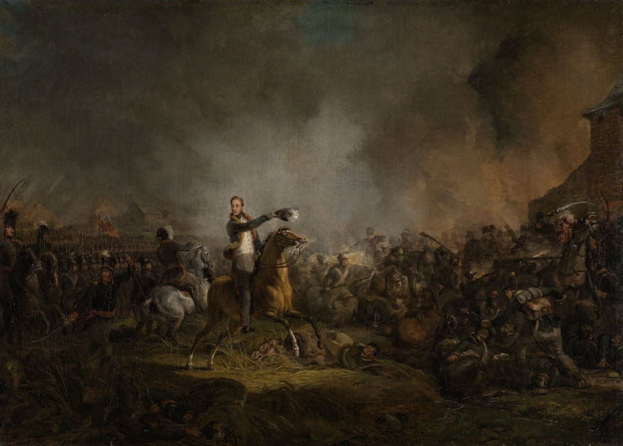 Prinsen av Orange i Quatre-Bras, 16. juni 1815 av Jan Willem Pieneman