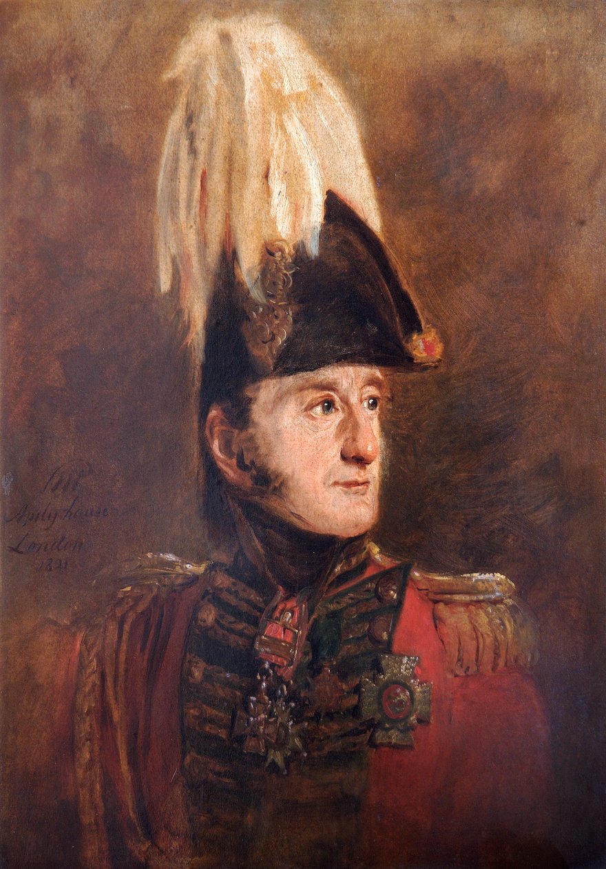 Portrett av general Lord Edward Somerset, britisk soldat, 1821 av Jan Willem Pieneman