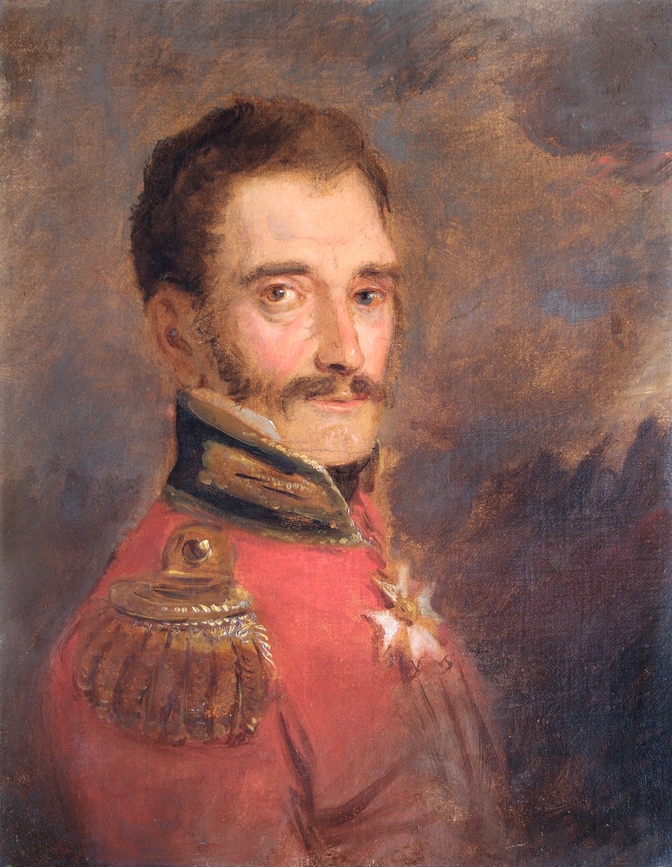 Portrett av general Sir John Elley, britisk soldat, 1821. av Jan Willem Pieneman