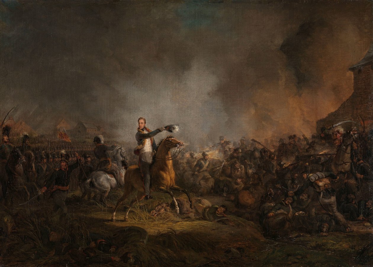 Prinsen av Orange på Quatre Bras, 16. juni 1815 av Jan Willem Pieneman