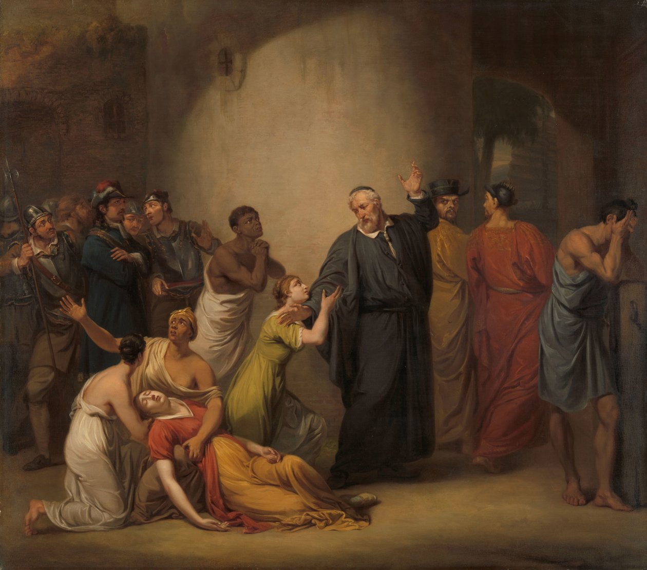 Det frivillige offeret til pastor Hambroeck på Taiwan, 1662 av Jan Willem Pieneman