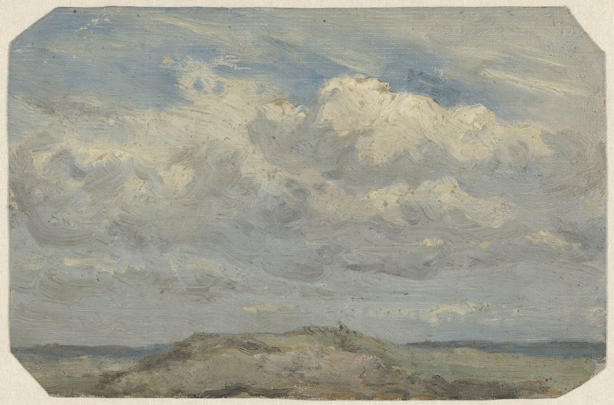 Dunetopp med havet i bakgrunnen av Jan Willem van Borselen