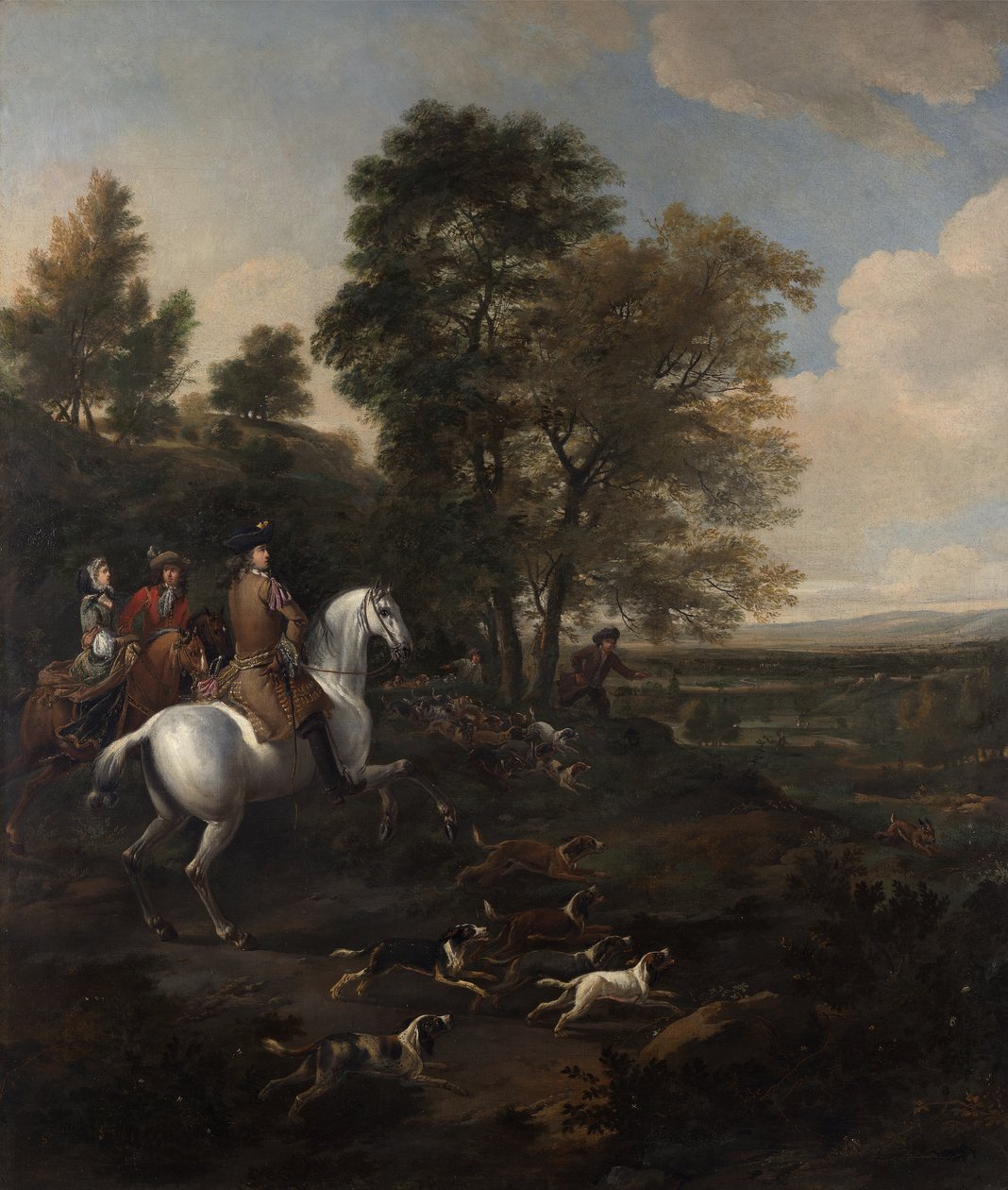 Harejakt, ca. 1690 av Jan Wyck
