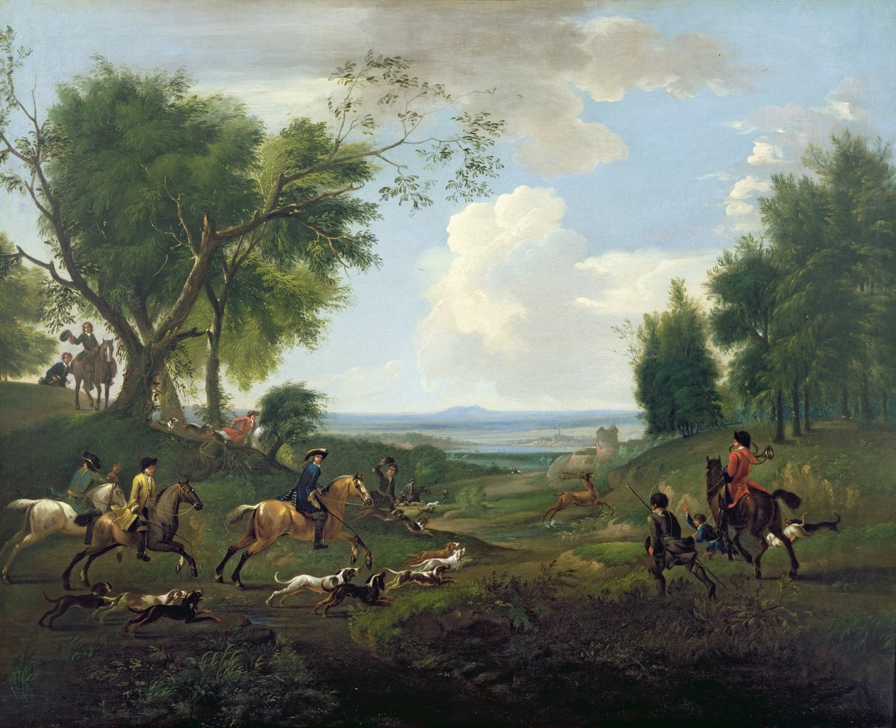 Jaktscene av Jan Wyck