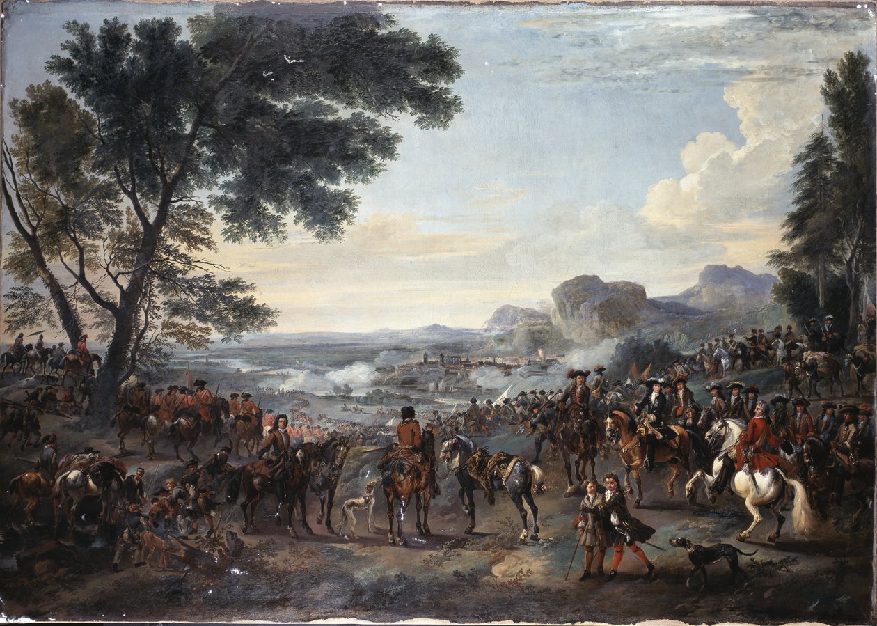 Kong William III og hans hær ved beleiringen av Namur av Jan Wyck