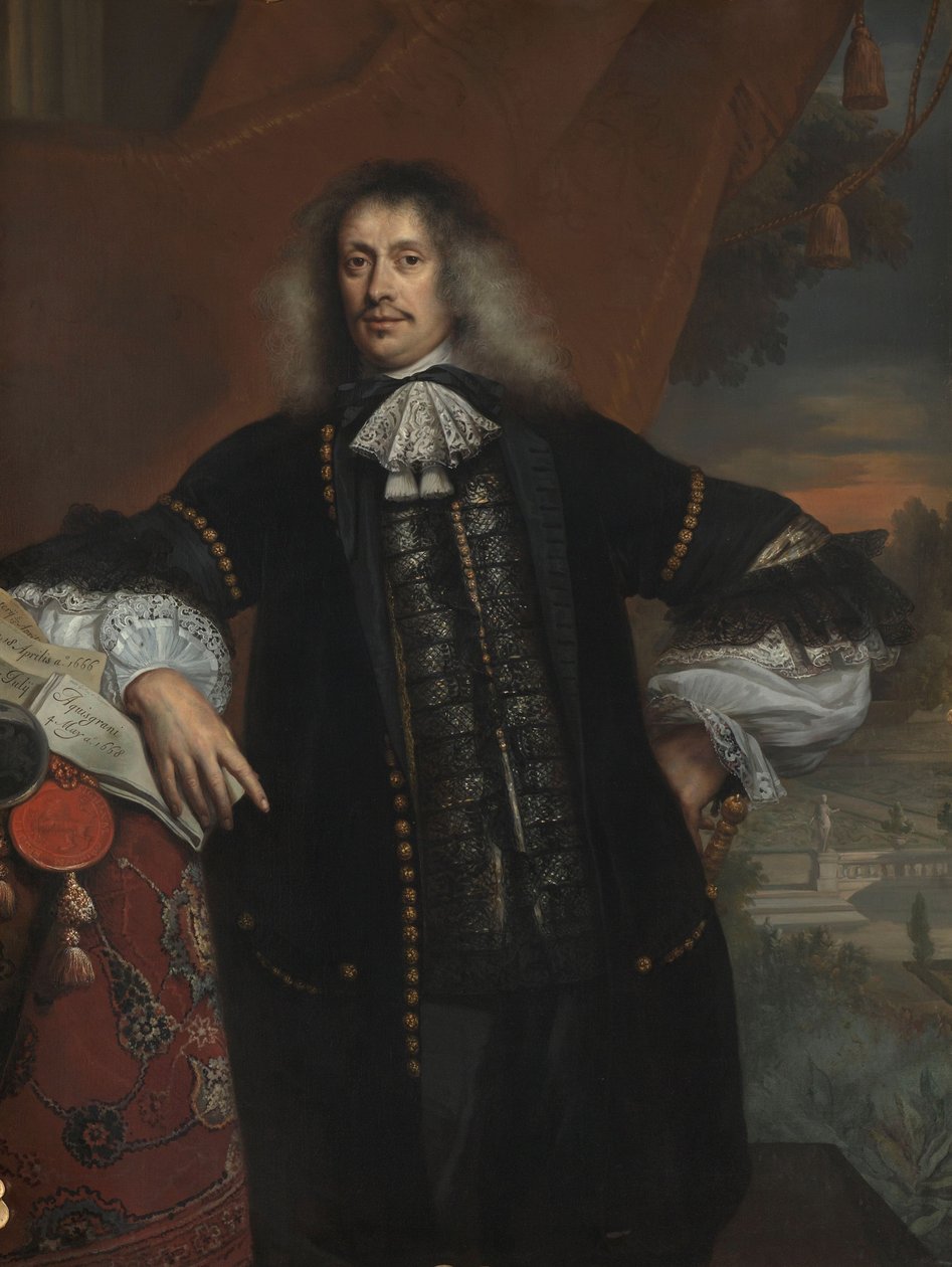 Hieronymus van Beverningk (1614-1690). Herre av Teylingen. Regjeringsbetaler, 1670 av Jan de Baen