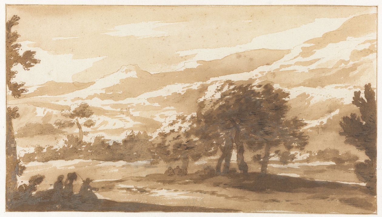 Fjelllandskap i Italia av Jan de Bisschop