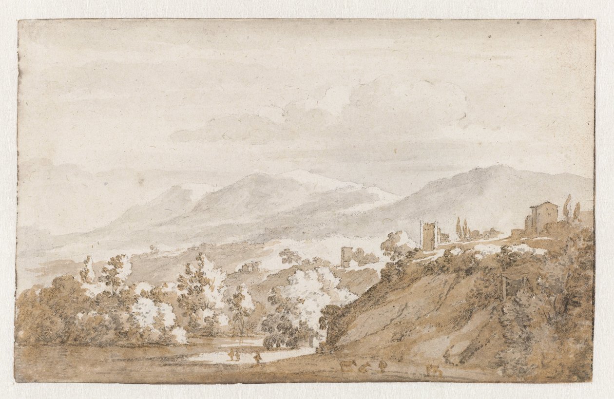 Fjelllandskap i Italia av Jan de Bisschop
