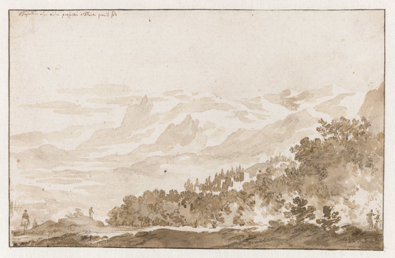 Tusculum (Frascati) er fra Zuidwesten av Jan de Bisschop