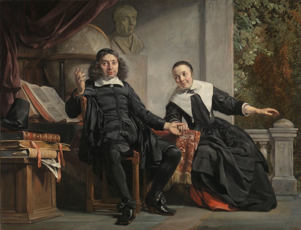 Abraham Casteleyn og hans kone, Margarieta van Bancken Haarlem-trykkeren Abraham Casteleyn og hans kone Margarieta van Bancken av Jan de Bray