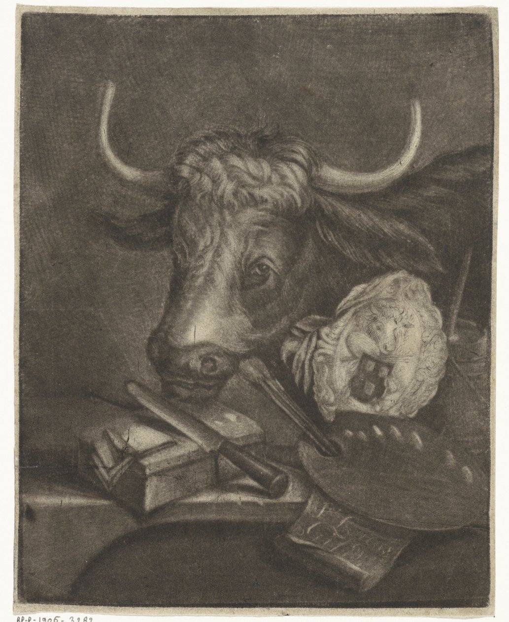 Attributter til Saint Luke-lauget, 1735 av Jan de Groot