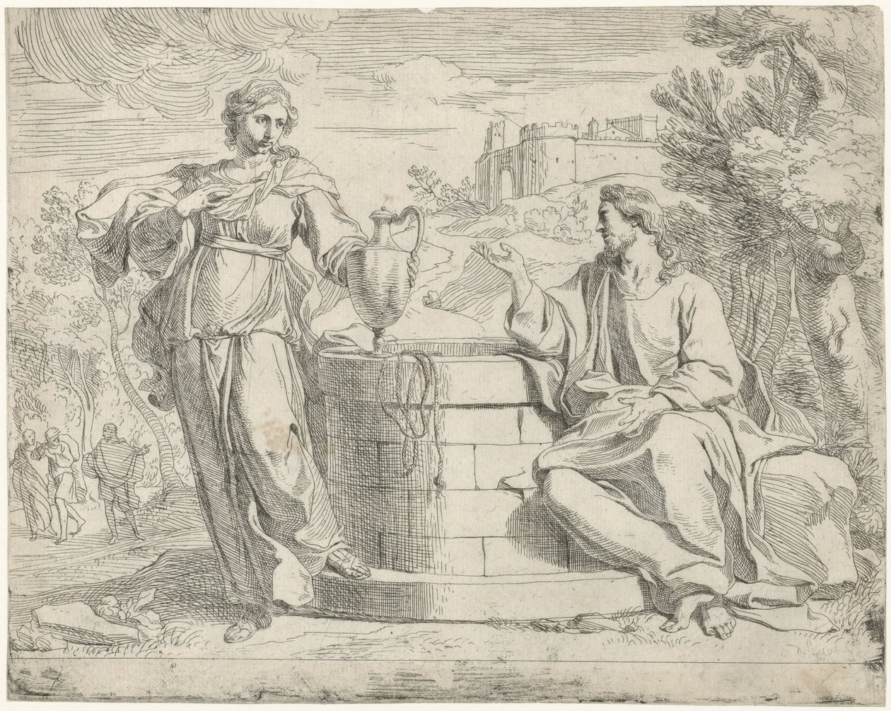 Kristus og den samaritanske kvinnen av Jan de Pape (rejected attribution)